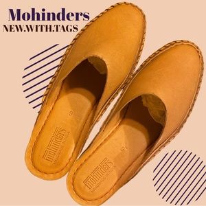 NWT Mohinders Natural Leather Slide Size 9